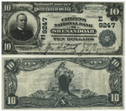 Shenandoah 10 dollar bill