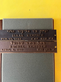 Memorial Plaques from Kehillath Israel Synagogue