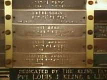 Memorial Plaques from Kehillath Israel Synagogue