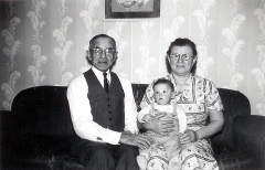 Charles Supowitz and Anna (Kaplan) Supowitz-Troy with Terry Levi- Circa 1950