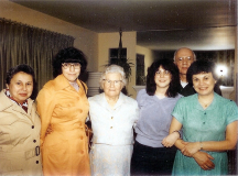 Sara Supowitz, Robin, Walt Levi, Anna (Kaplan) Supowitz-Troy, Abbey (Supowitz) Goldstein and Cheryl Goldstein - Circa 1981