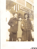 Benjamin Supowitz with Sara Supowitz and Emanuel (Mendel) Harris - Circa 1944