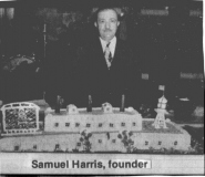 Samuel Harris with Cake from Harris Bakery