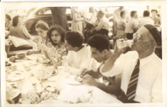 Isador Kaplan, Webb Apple, Emanuel (Mendel) Harri,s Sara Supowitz, Bertha (Kaplan) Harris at Stone Mountain Manor