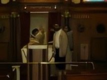 Unknown people inside of Kehillath Israel Synagogue