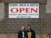 Frances Sorin Goldberg and grandson Tal Kedmy at Sorin`s